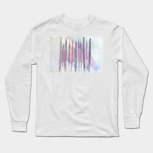 Pastel Colors Abstract. Watercolor Abstract Painting Long Sleeve T-Shirt